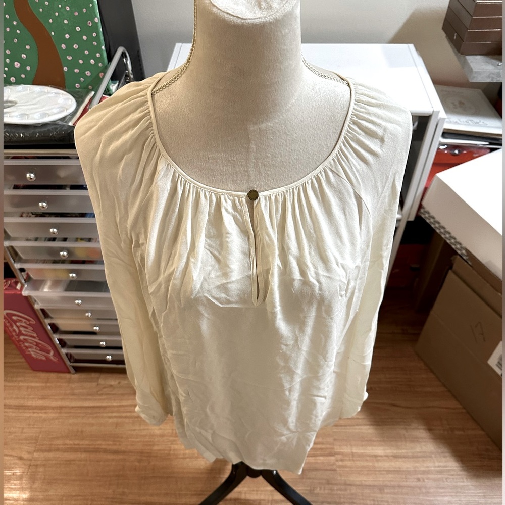 Tory Burch cream blouse